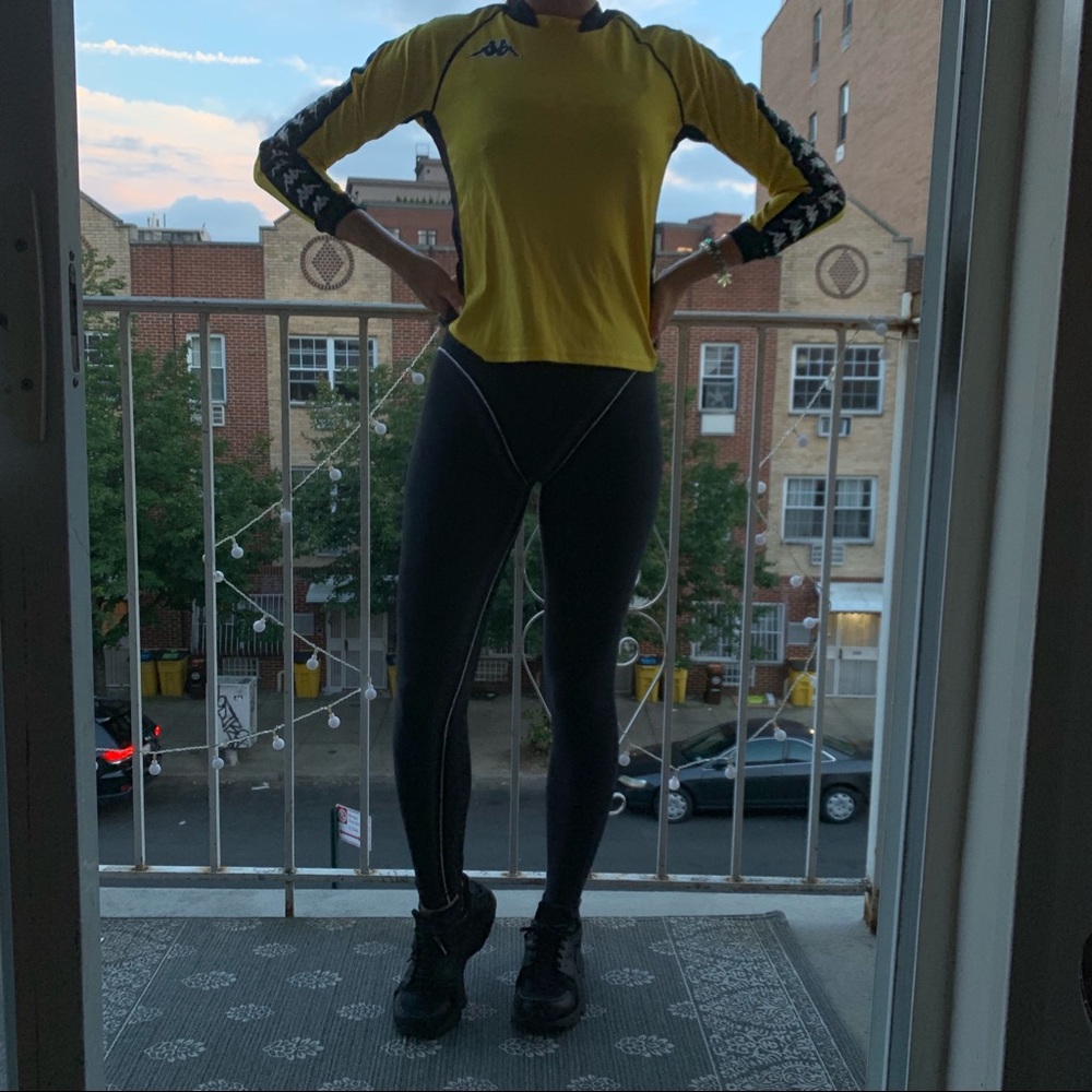 Yellow Kappa long sleeve shirt